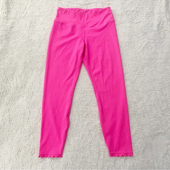 IVL Collective Scallop Active 7/8 Leggings Barbiecore - Picture 2 of 7